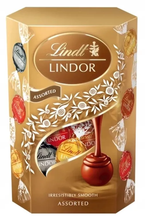 PRALINKI Z CZEKOLADY LINDT LINDOR ASSORTED Z NADZIENIEM 200 G