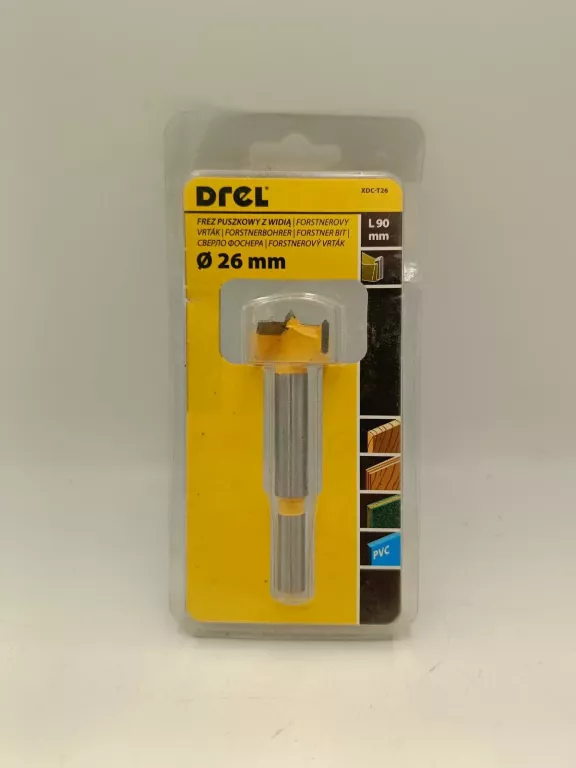 FREZ POD PUSZKI Z WIDIĄ 26 MM DREL