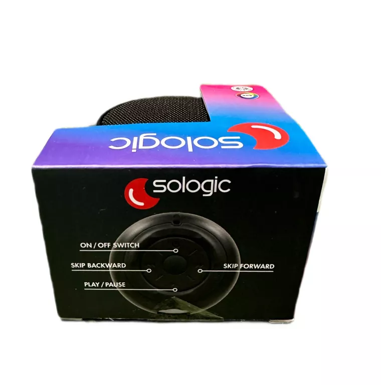 GŁOŚNIK BLUETOOTH LED SOLOGIC SL-100 (USB-C/AUX) 3M