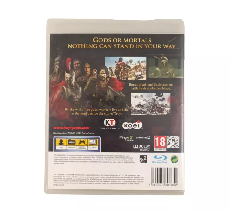 GRA NA PS3 WARRIORS LEGENDS OF TROY