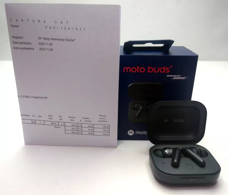 SŁUCHAWKI BT MOTOROLA MOTO BUDS+  KPL FV