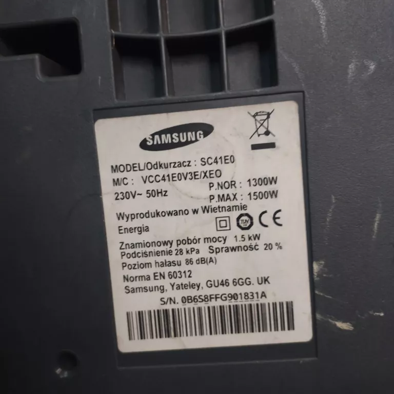 ODKURZACZ SAMSUNG SC41E0