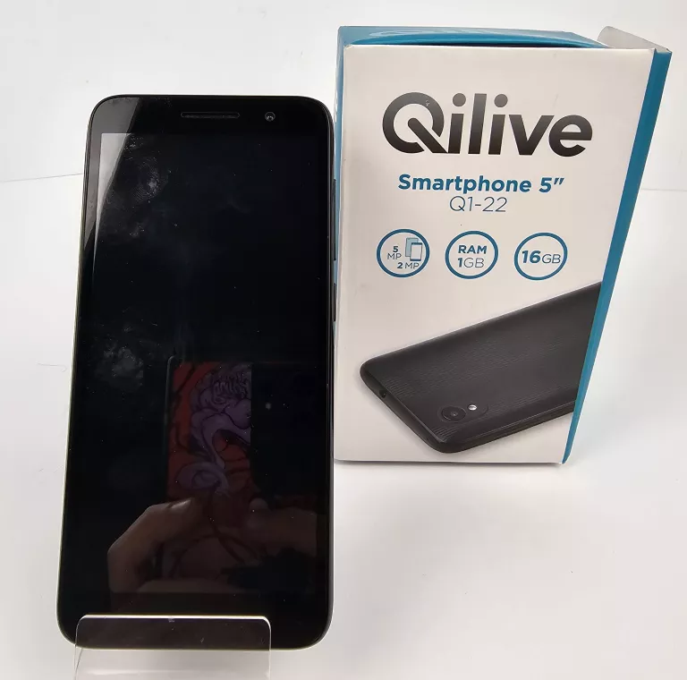 SMARTFON QILIVE Q1-19 1 GB / 16 GB 4G (LTE) CZARNY KOMPLET