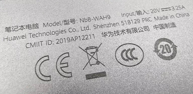 LAPTOP HUAWEI MATEBOOK D14 NBB-WAH9 SREBRNY