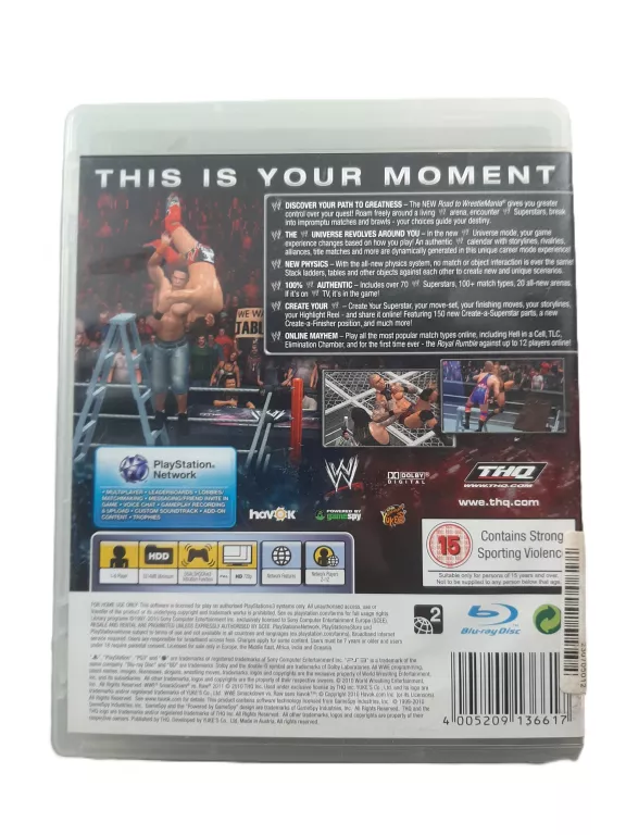 GRA PS3 SMACKDOWN VS RAW 2011