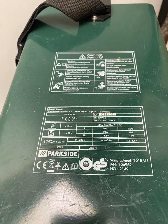 SPAWARKA PARKSIDE PFDS 33B4