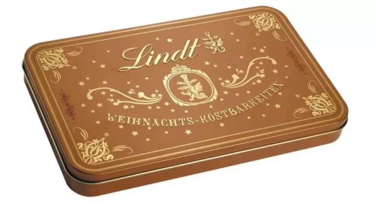 LINDT ŚWIĄTECZNA MIESZANKA PRALIN 315G PUSZKA ŚWIĄTECZNY SKARB