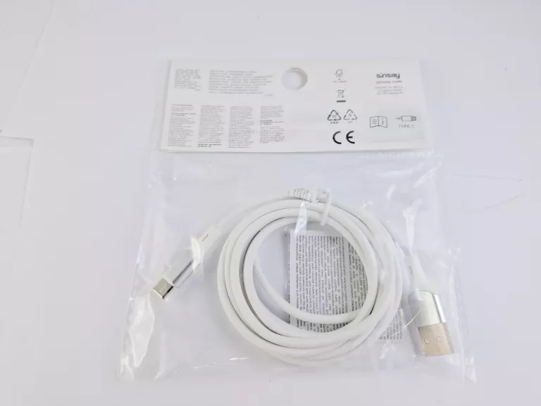 KABEL USB-C SINSAY BIAŁY