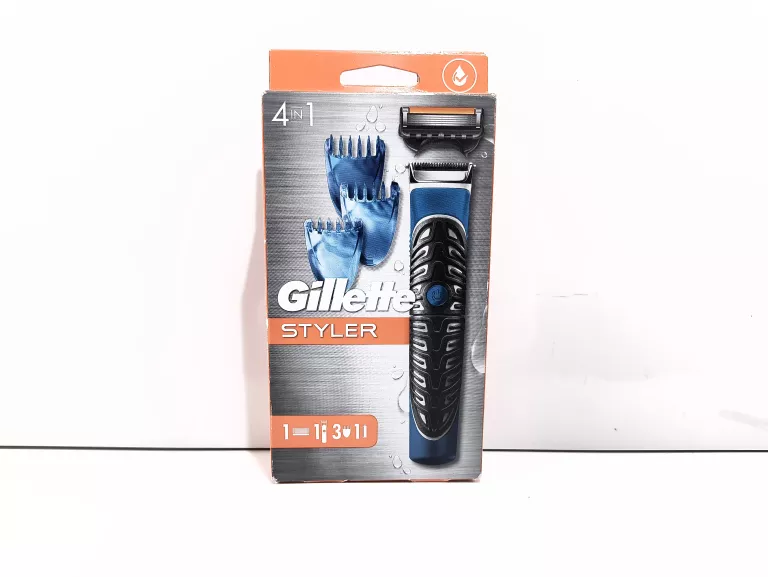 GILLETTE STYLER 4W1 MASZYNKA DO GOLENIA TRYMER OSTRZE PROGLIDE + 3 NASADKI