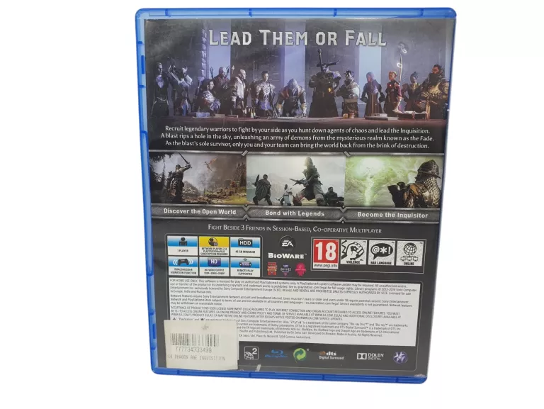 DRAGON AGE: INQUISITION SONY PLAYSTATION 4 (PS4)