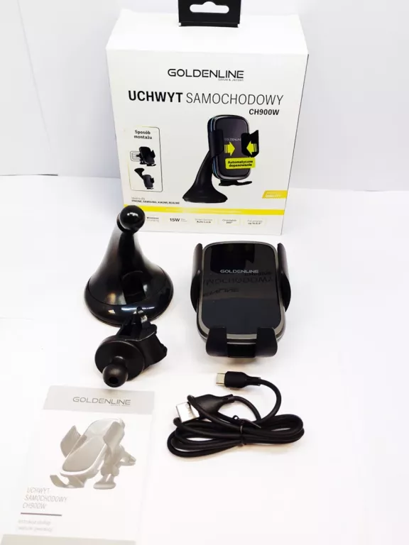 UCHWYT SAMOCHODOWY NA TELEFON GÖTZE & JENSEN GOLDENLINE CH900W ZESTAW