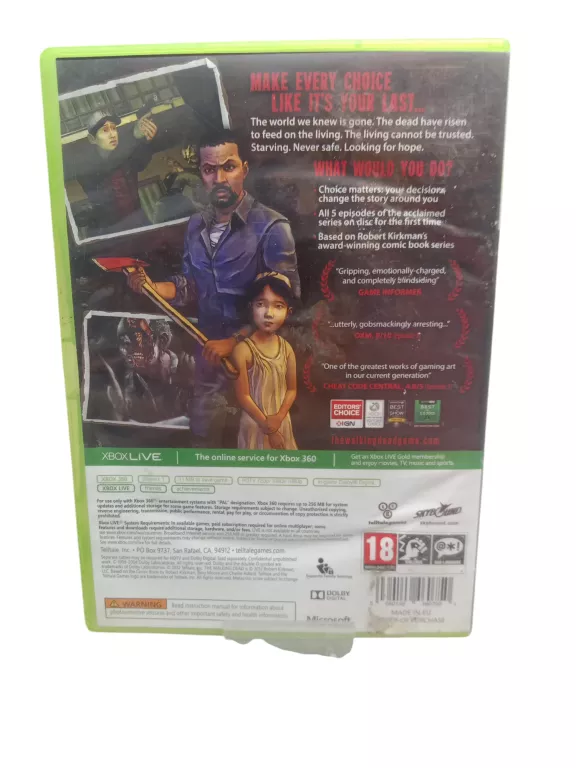 GRA NA XBOX 360 THE WALKING DEAD