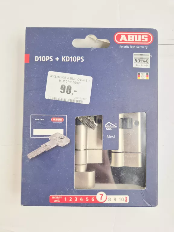 WKŁADKA ABUS D10PS + KD10PS 50/40