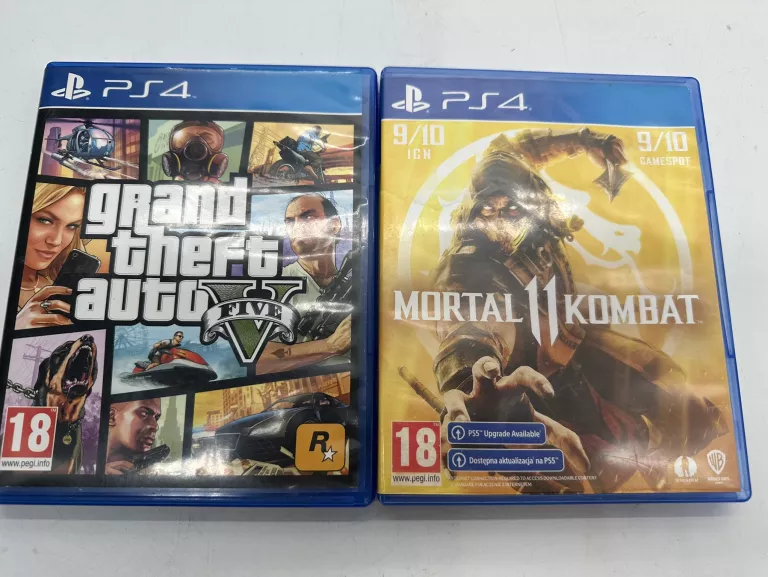 PAKIET 2 GIER NA PS4 GTA V I MORTAL KOMBAT 11