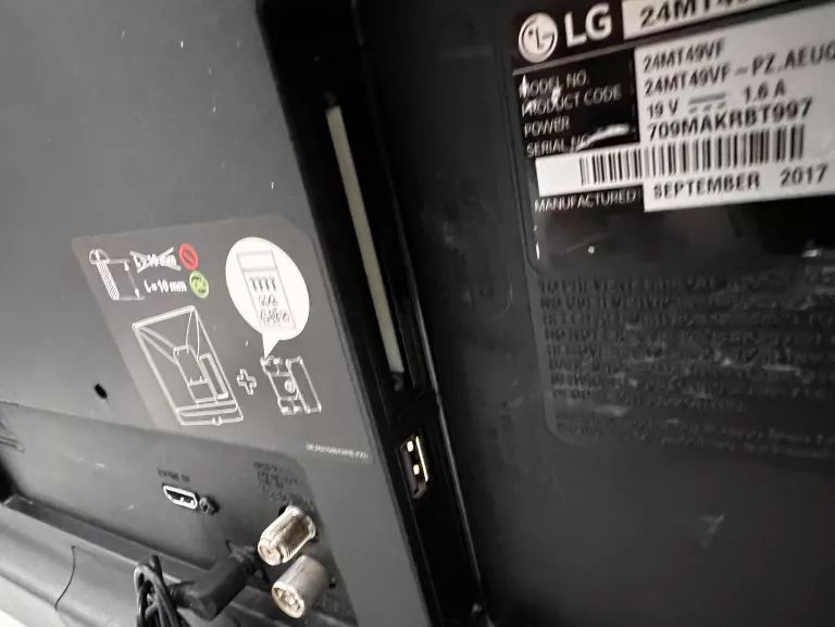TELEWIZOR LG 24MT49VF + PILOT