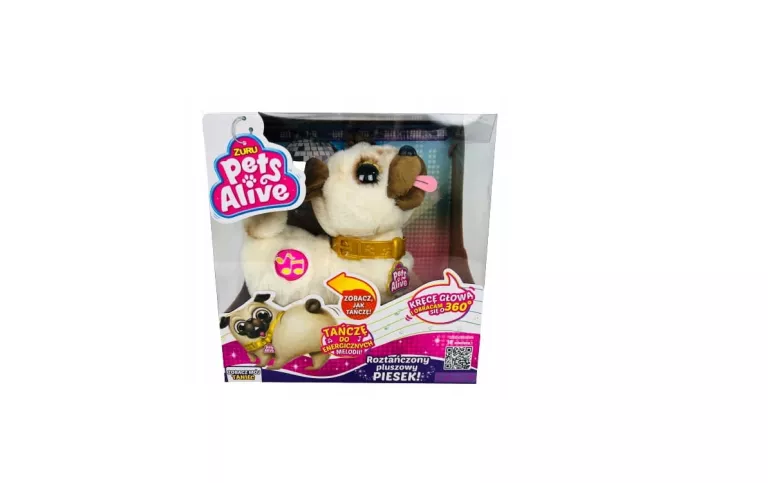 ZURU PETS ALIVE INTERAKTYWNY TAŃCZĄCY PIESEK MASKOTKA 2+