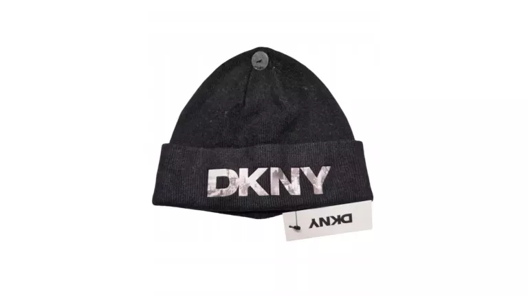 DKNY CZAPKA ORYGINAŁ CZARNA KARAN NEW YORK