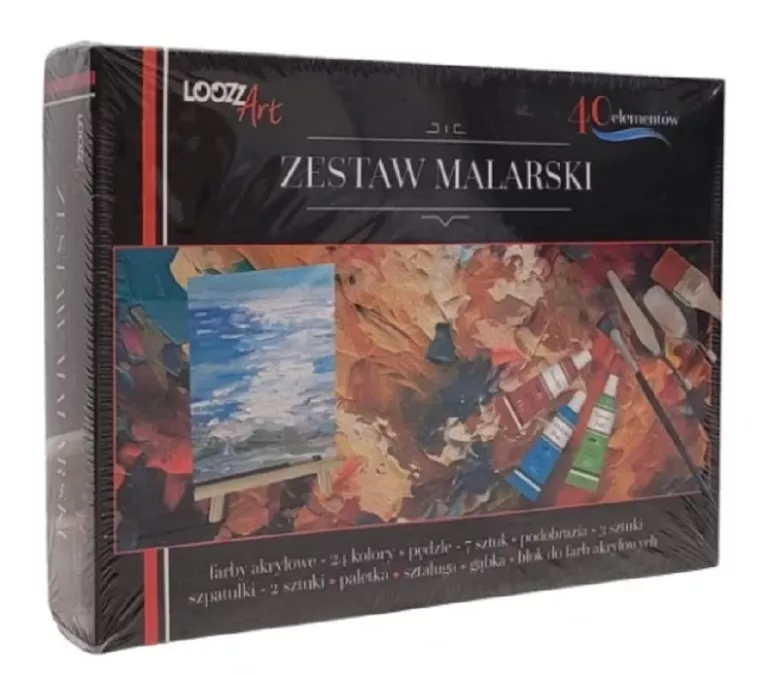 ZESTAW MALARSKI FARBY AKRYLOWE ST. MAJEWSKI 40 SZT.