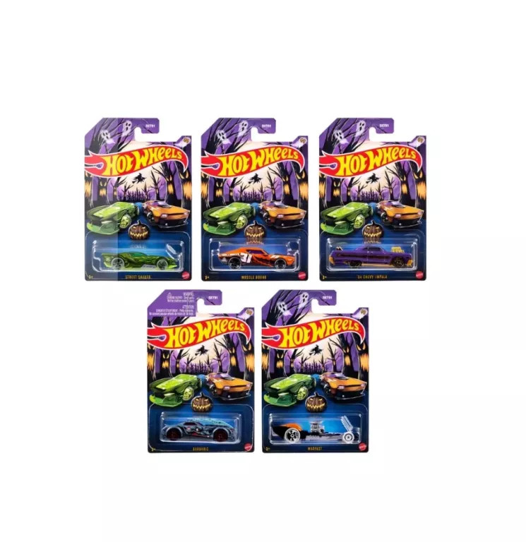 SAMOCHODZIK HOT WHEELS DXT91 MUSCLE BOUND HALLOWEEN MATTEL