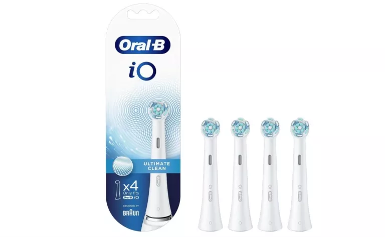 KOŃCÓWKI IO ORAL-B 4SZT ULTIMATE CLEAN ORYGINALNE BIAŁE