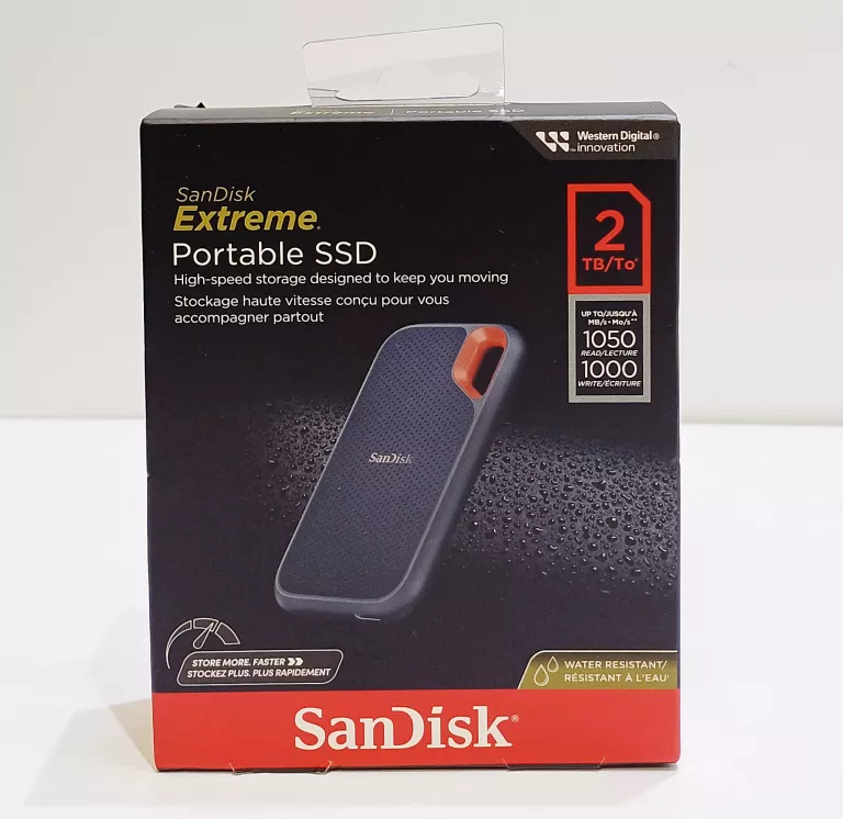 DYSK ZEWNĘTRZNY SSD SANDISK EXTREME PORTABLE SSD 1050MB/S 2TB