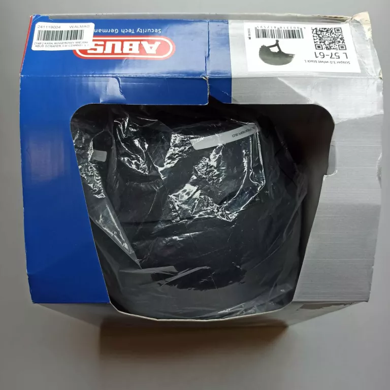 KASK ROWEROWY MIEJSKI ABUS SCRAPER 3.0/ CZARNY/ L / 57-61CM