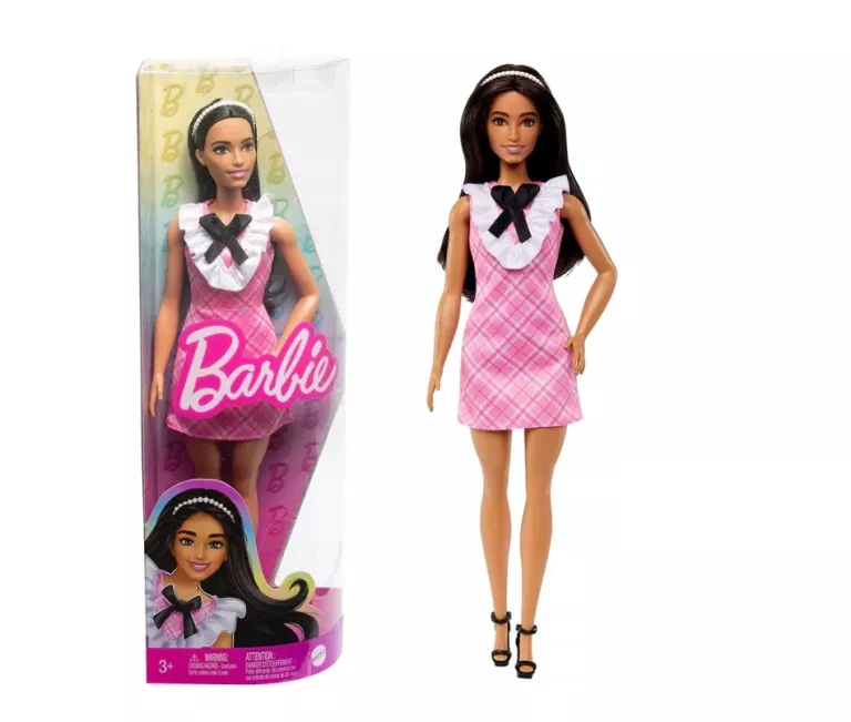 LALKA BARBIE MATTEL BRUNETKA ZIELONE OCZY FASHIONISTAS HJT06