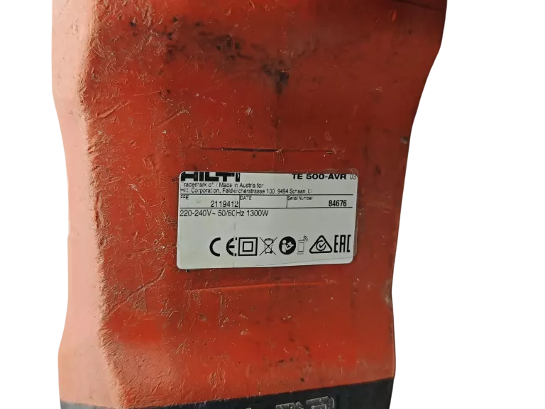 MŁOT WYBURZENIOWY HILTI TE 500-AVR SDS MAX 8.5 J