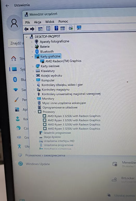 LAPTOP LENOVO IDEAPAD 3 15ADA05 15,6" R3 3250U 8GB RAM 256GB DYSK SSD