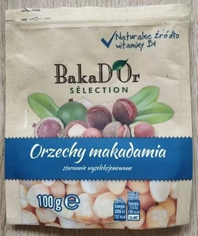 BAKADOR ORZECHY MAKADAMIA100G