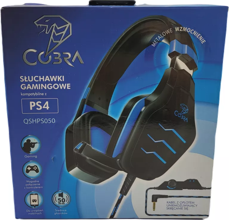 SŁUCHAWKI Q-SMART COBRA QSHPS050 DO PLAYSTATION 4