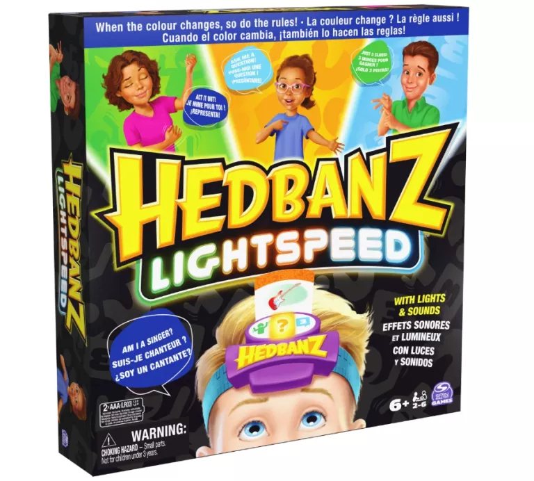 HEDBANZ KIM JESTEM LIGHTSPEED GRA LOGICZNA DLA DZIECI 6+ CZÓŁKO