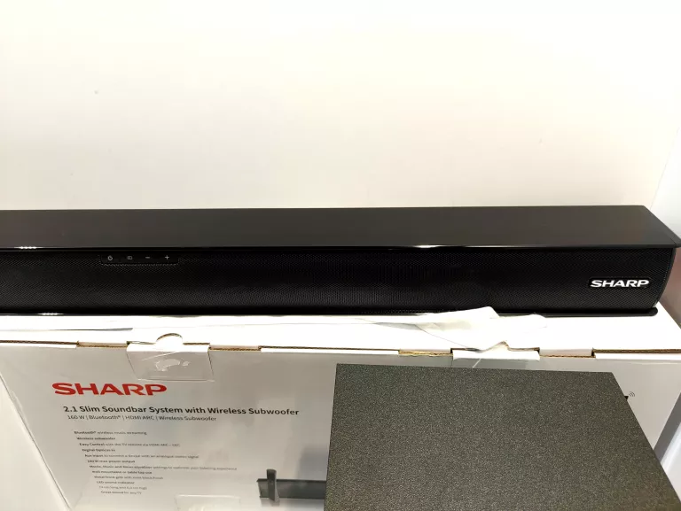 SOUNDBAR 2.1 SHARP HT-SBW182 100W BLUETOOTH USB CZARNY SUBWOOFER