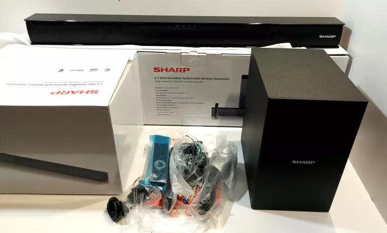 SOUNDBAR 2.1 SHARP HT-SBW182 100W BLUETOOTH USB CZARNY SUBWOOFER