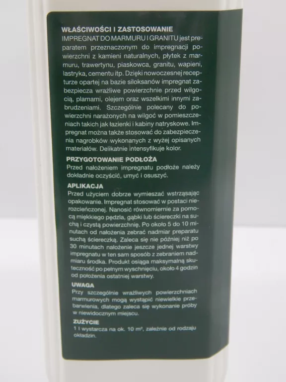 ULTRAMENT IMPREGNAT DO MARMURU GRANITU NAGROBKÓW 1L