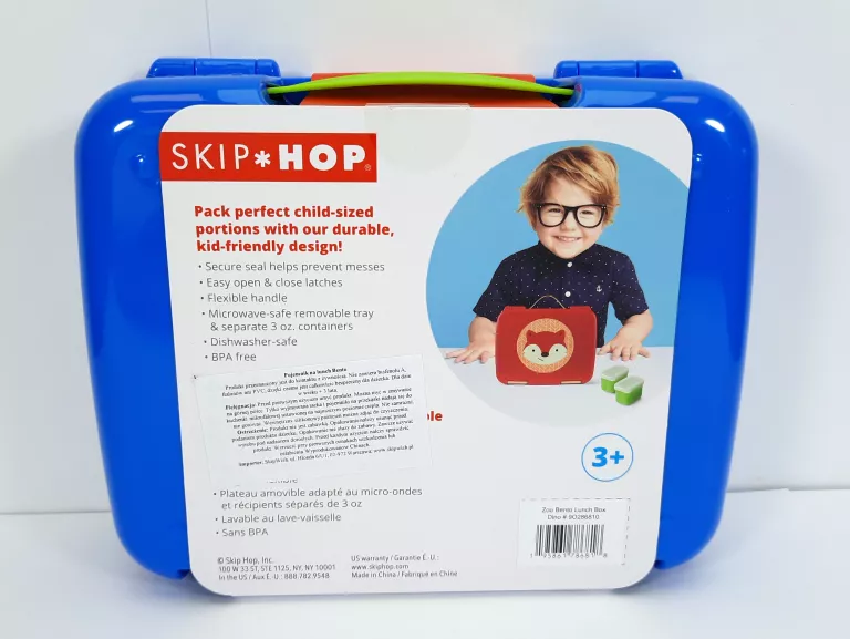 POJEMNIK NA LUNCH SKIP HOP ZOO BENTO DINO Z WYPEŁNIENIEM