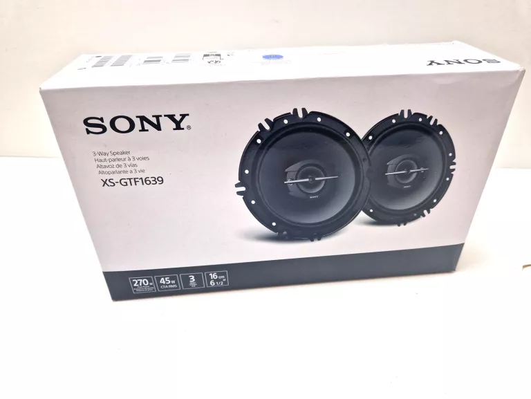 GŁOŚNIKI SAMOCHODOWE TRÓJDROŻNE SONY XS-GTF1639