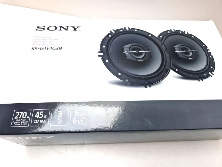 GŁOŚNIKI SAMOCHODOWE TRÓJDROŻNE SONY XS-GTF1639