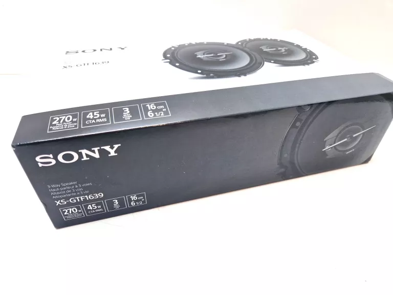GŁOŚNIKI SAMOCHODOWE TRÓJDROŻNE SONY XS-GTF1639