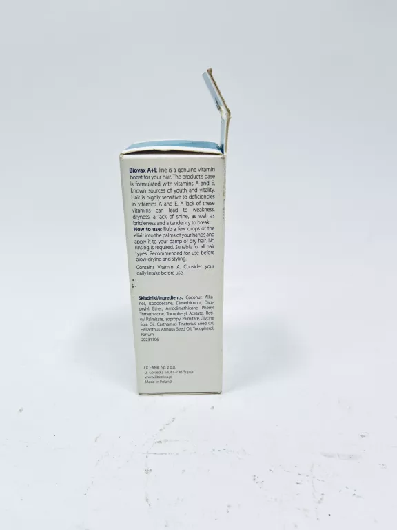 LIBIOTICA BIOVAX A+E SERUM WZMACNIAJĄCE * IGŁA *