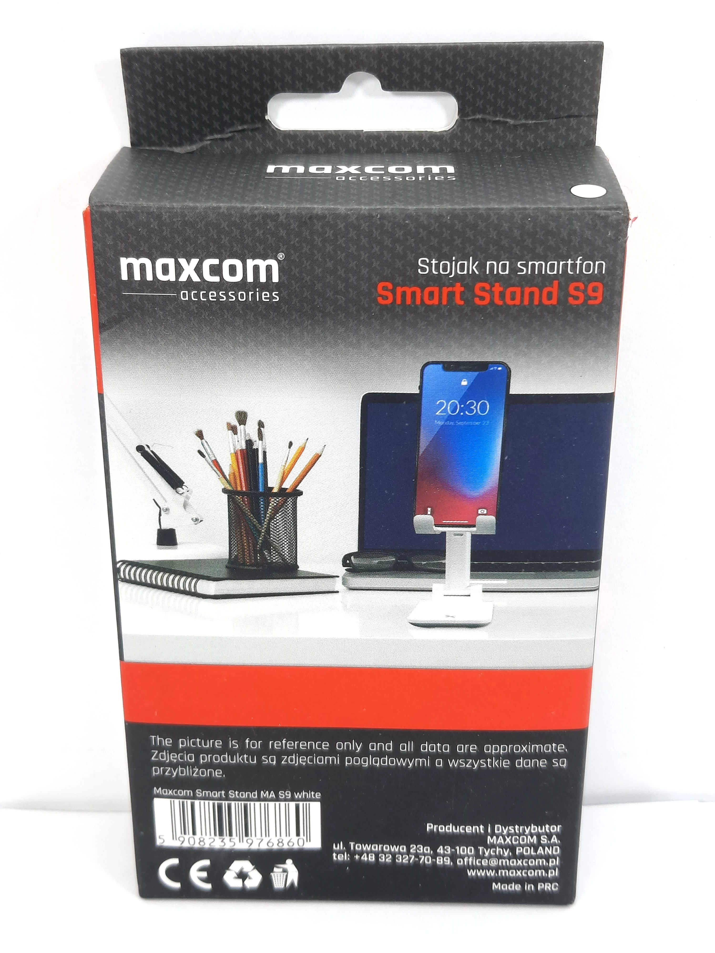 stojak-na-telefon-i-tablet-smart-stand-maxcom-s9-bialy-ean-gtin-5908235976860