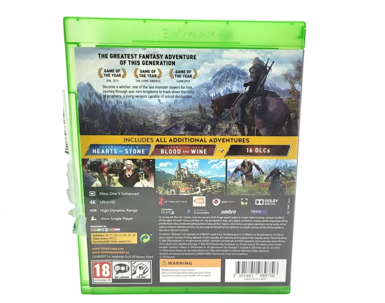 GRA XBOX ONETHE WITCHER III WILD HUNT