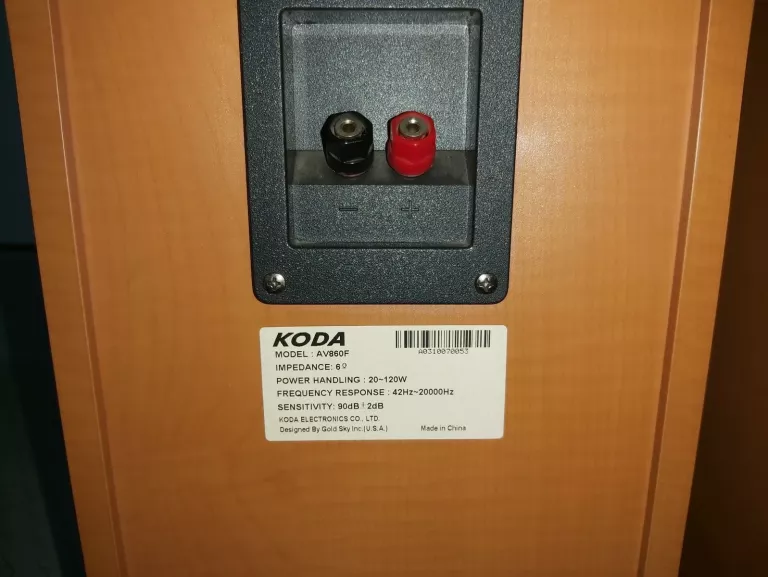 KOLUMNY PODŁOGOWE KODA AV860F 2 SZTUKI 20-120W 6OHM