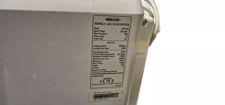KLIMATYZACJA PRZENOŚNA COOLEXPERT APG-09A +RURA + PILOT