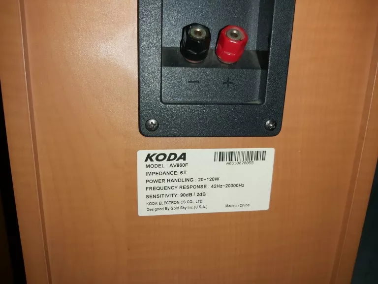 KOLUMNY PODŁOGOWE KODA AV860F 2 SZTUKI 20-120W 6OHM
