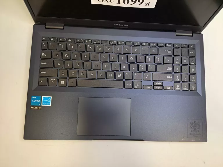 ASUS EXPERTBOOK B1502CB 16/256GB INTER CORE I3 WIN11 PRO KOMPLET