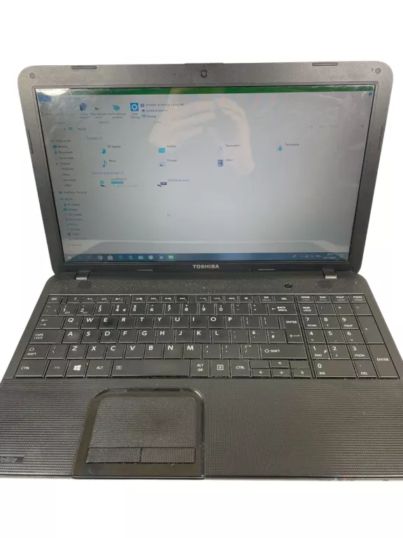 LAPTOP TOSHIBA C850D + ZASILACZ 15,60 " AMD E1 6/300GB WINDOWS 10 HOME