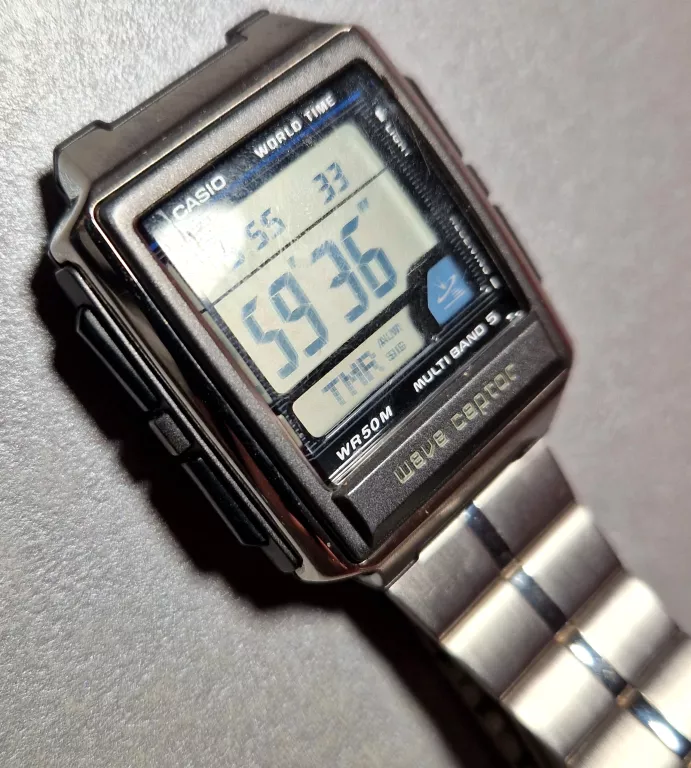 ZEGAREK CASIO WV-59E SREBRNY PLUS STOJAK