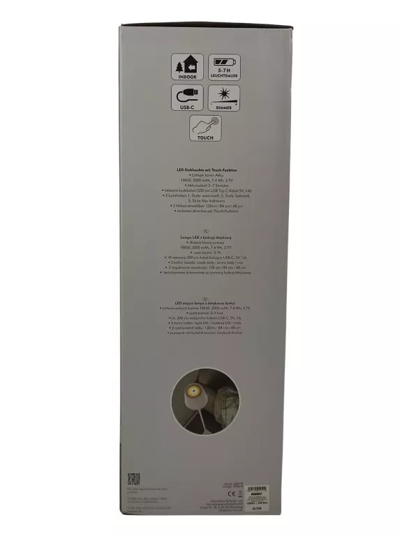 NANU LAMPKA LAMPA STOJĄCA PODŁOGOWA LED USB 120 CM REGULACJA WYSOKOŚCI