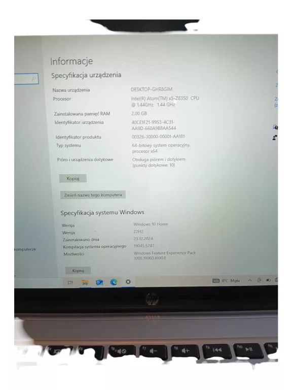 LAPTOP 2W1 TABLET HP X2 210 G2 10-P037NZ